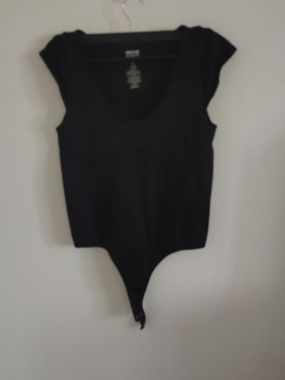 Classic Black Scoop Neck Bodysuit - Women's Sleeveless Top